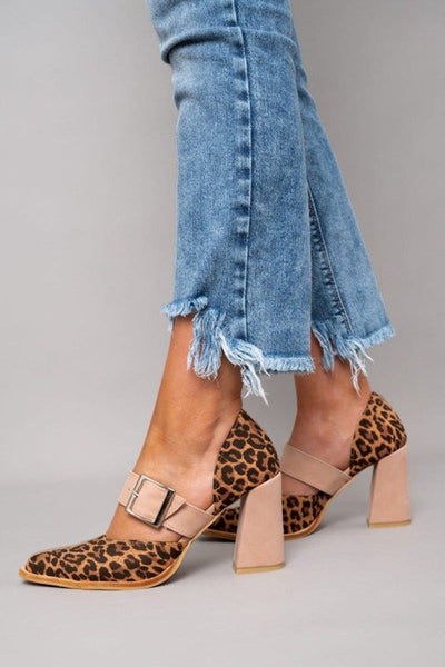 Bianca | Leopard Print Leather Sandals