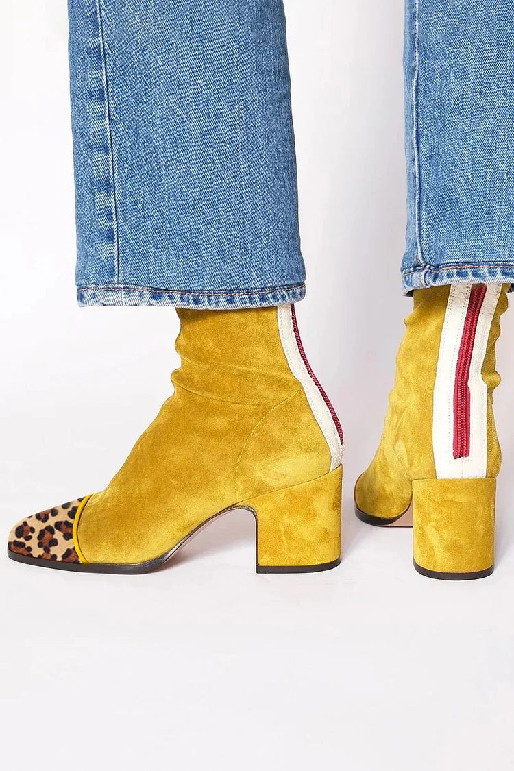 Carla | Sporty Mid-Heel Ankle Boot