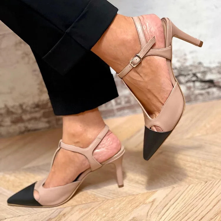 VALENTINA | BICOLOR DECOLLETE WITH STRAP