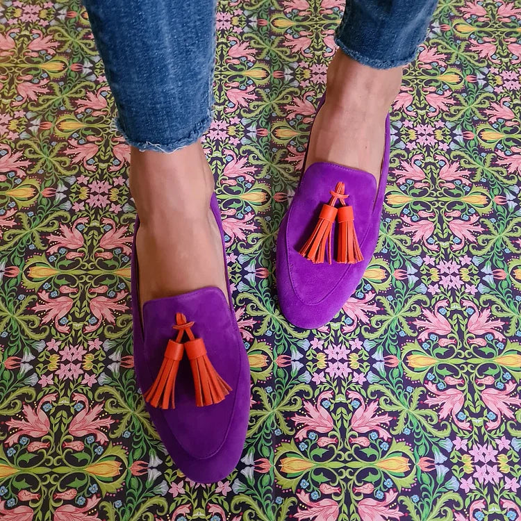 Aurora | Purple Tassel Loafers