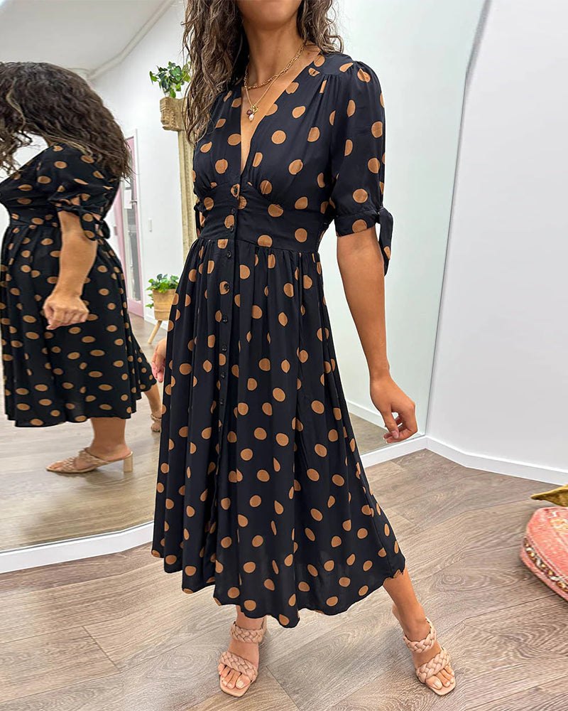 Monique | Chic Polka Dot Dress
