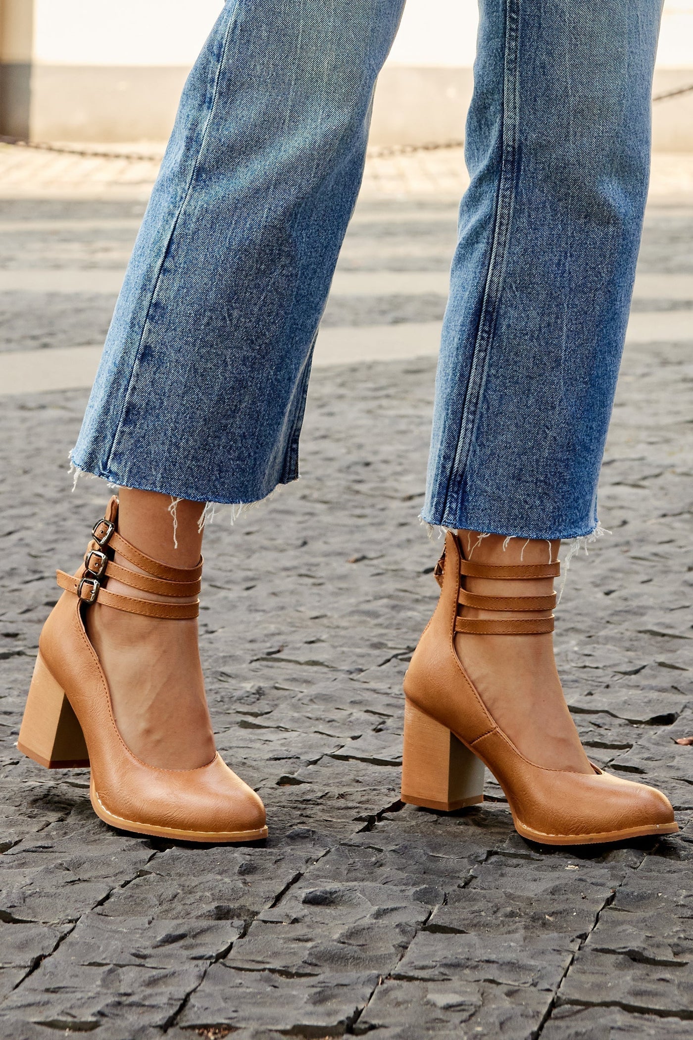Elisa™ | Smooth Heeled Sandals
