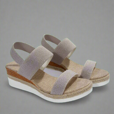 Alessia | Black Elevated Platform Sandals