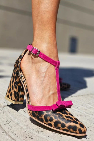 Livia | Green Leopard Print Sandals