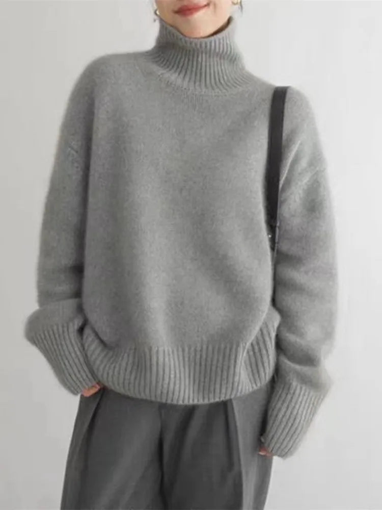 Agnes | High Neck Sweater