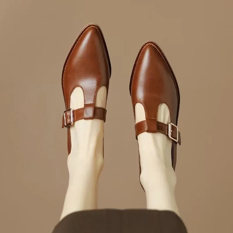 Irene | Leomara Stiletto Mary Janes