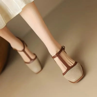Hazel | Medium Heel Mary Janes Isava