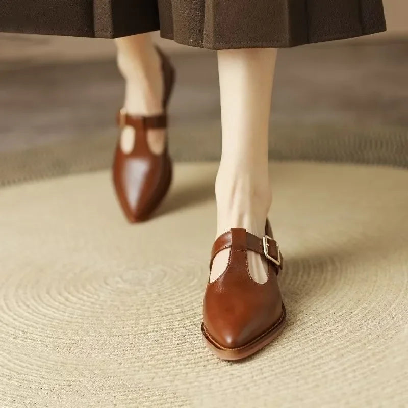 Irene | Leomara Stiletto Mary Janes