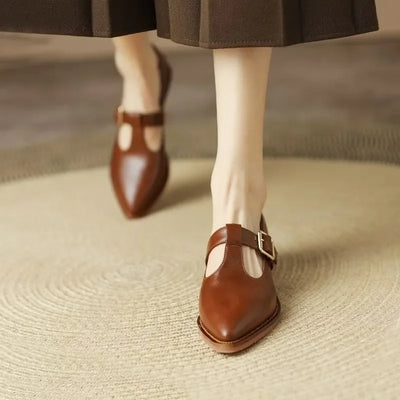 Irene | Leomara Stiletto Mary Janes