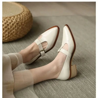 Irene | Leomara Stiletto Mary Janes