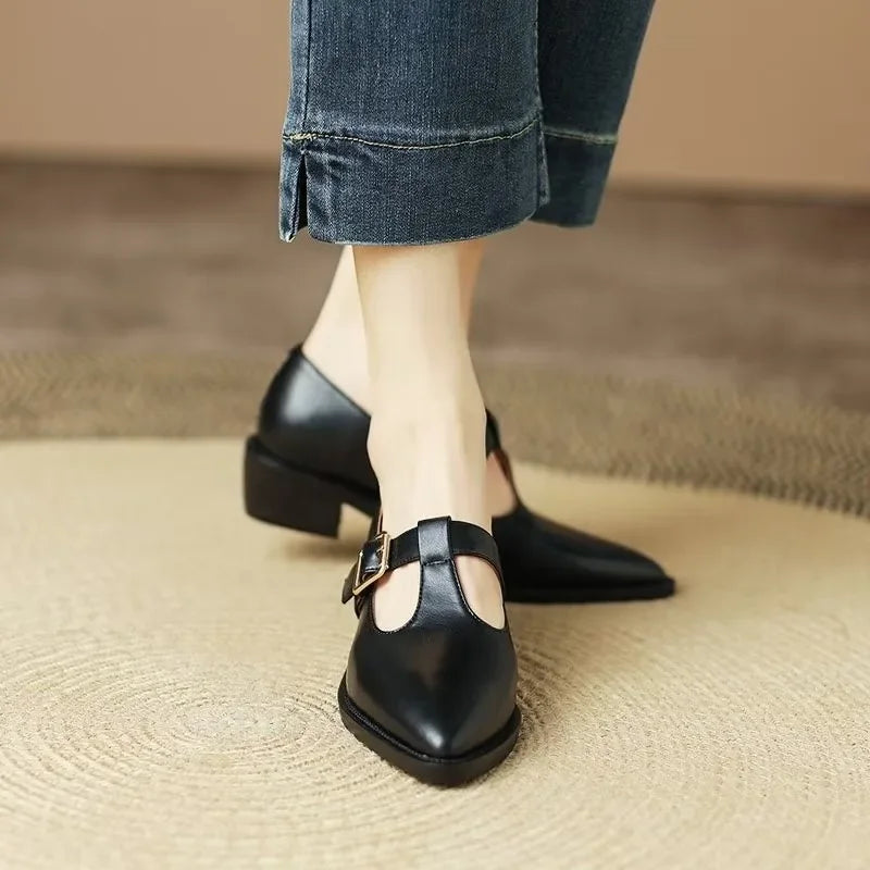 Irene | Leomara Stiletto Mary Janes
