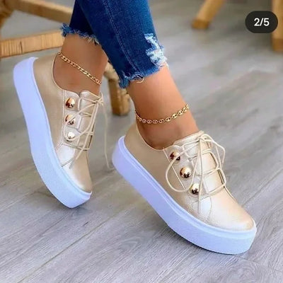 Serena | Orthopedic Round Toe Platform Sneakers™" can be rewritten as:

"Serena | Comfort-Focused Round Toe Platform Sneakers™
