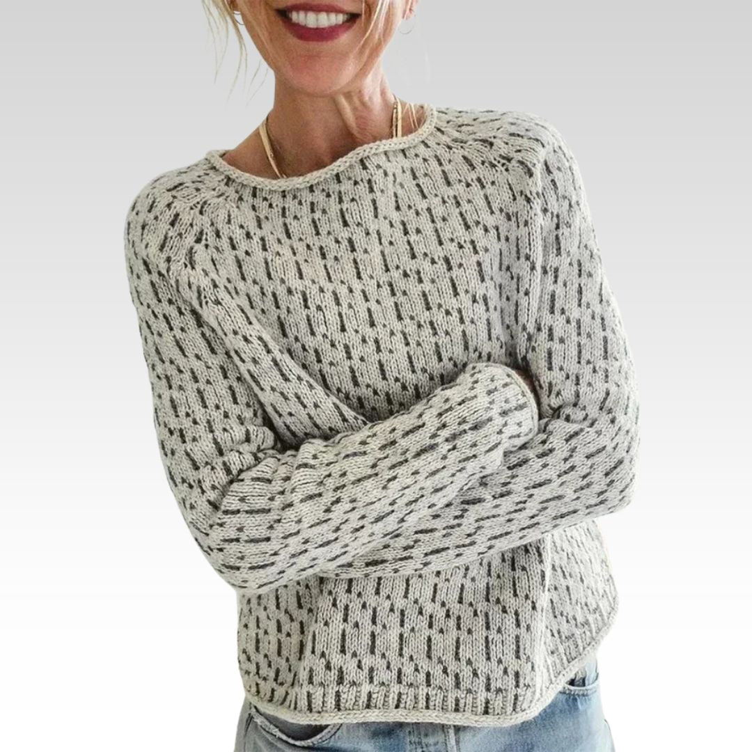 Vittoria | Elegant Gray Sweater