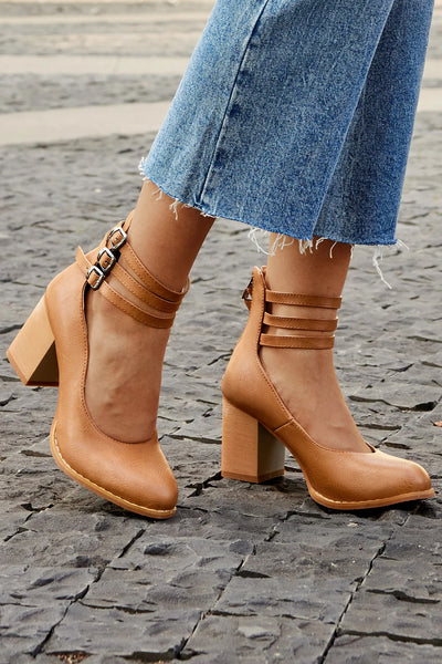 Elisa™ | Smooth Heeled Sandals