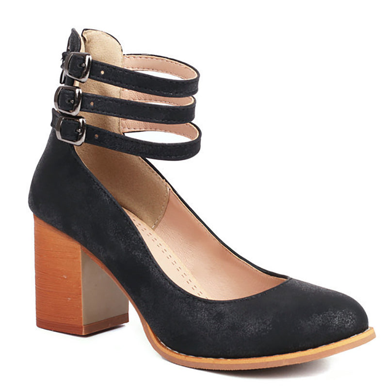 Elisa™ | Smooth Heeled Sandals