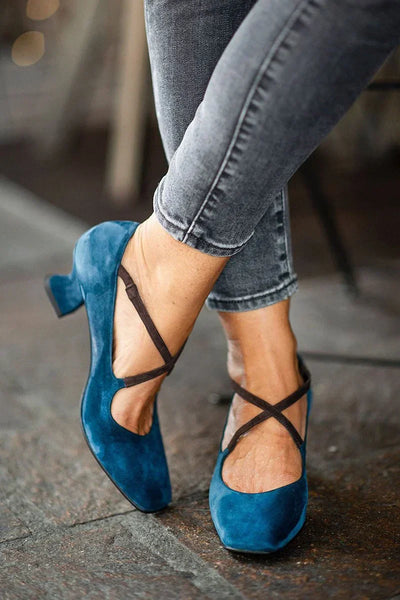 Amber | Stylish Mid-Heel Strappy Sandals