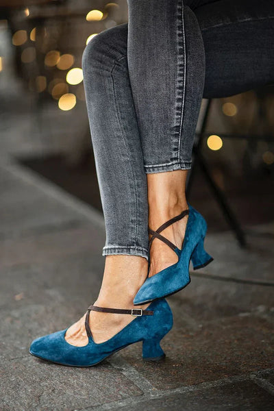 Amber | Stylish Mid-Heel Strappy Sandals