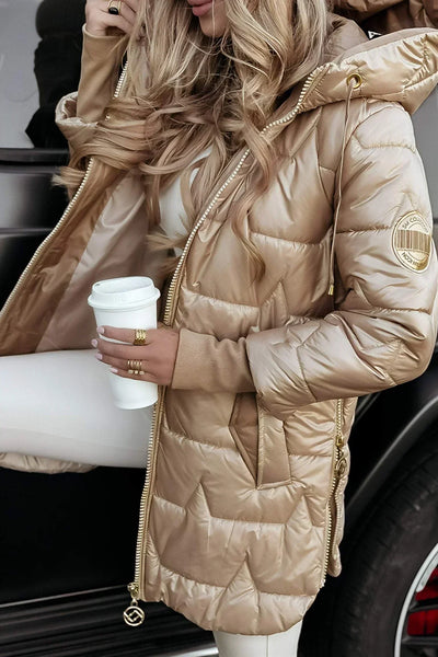 Frances | Long Wrap Puffer Jacket