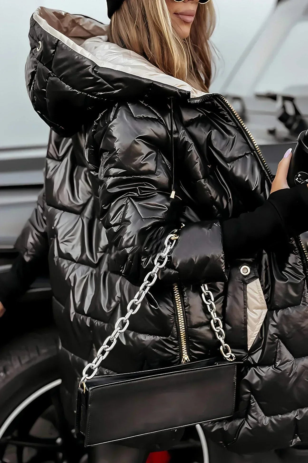 Frances | Long Wrap Puffer Jacket