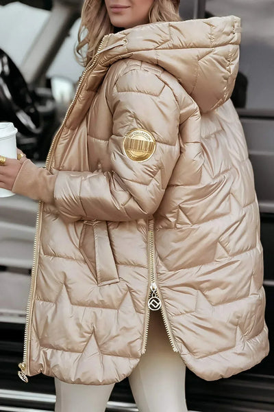 Frances | Long Wrap Puffer Jacket