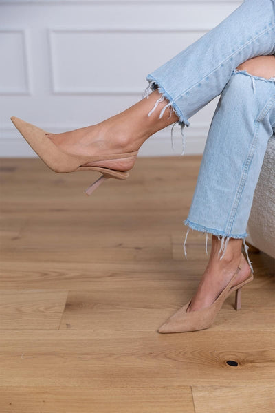 Giselle | Suede Slingback Pumps
